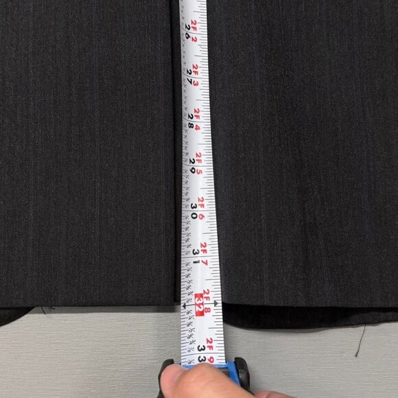 Vintage Polo Ralph Lauren Union Made Black Green Striped 90s Suit Blazer 44 READ - Picture 6 of 8